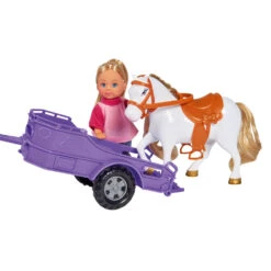 SIMBA Evi Love Jeep Met Paardentrailer -Knuffel Poppen Paradijs 1122910 978ae4c0