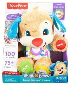 Fisher Price Fisher-Price Leerplezier Eerste Woorden Puppy 12 Fisher Price Fisher-Price Leerplezier Eerste Woorden Puppy -Knuffel Poppen Paradijs 1743597