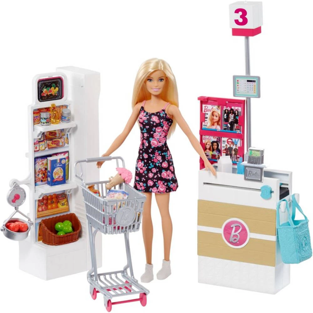Barbie Supermarkt Speelset 3 Barbie Supermarkt Speelset