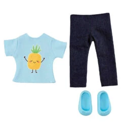 Poppenkleding Ananas T-shirt En Jeans -Knuffel Poppen Paradijs 1987018 41d3c4c5