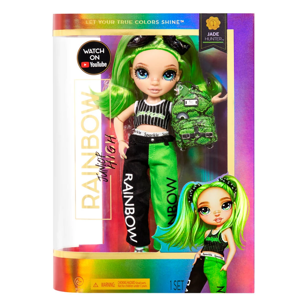 Rainbow High Junior High Pop Jade Hunter 4 Rainbow High Junior High Pop Jade Hunter - Afbeelding 2