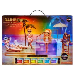 Rainbow High Kleurveranderende Pool & Beach Club Speelset -Knuffel Poppen Paradijs 1991150 c6e4f242