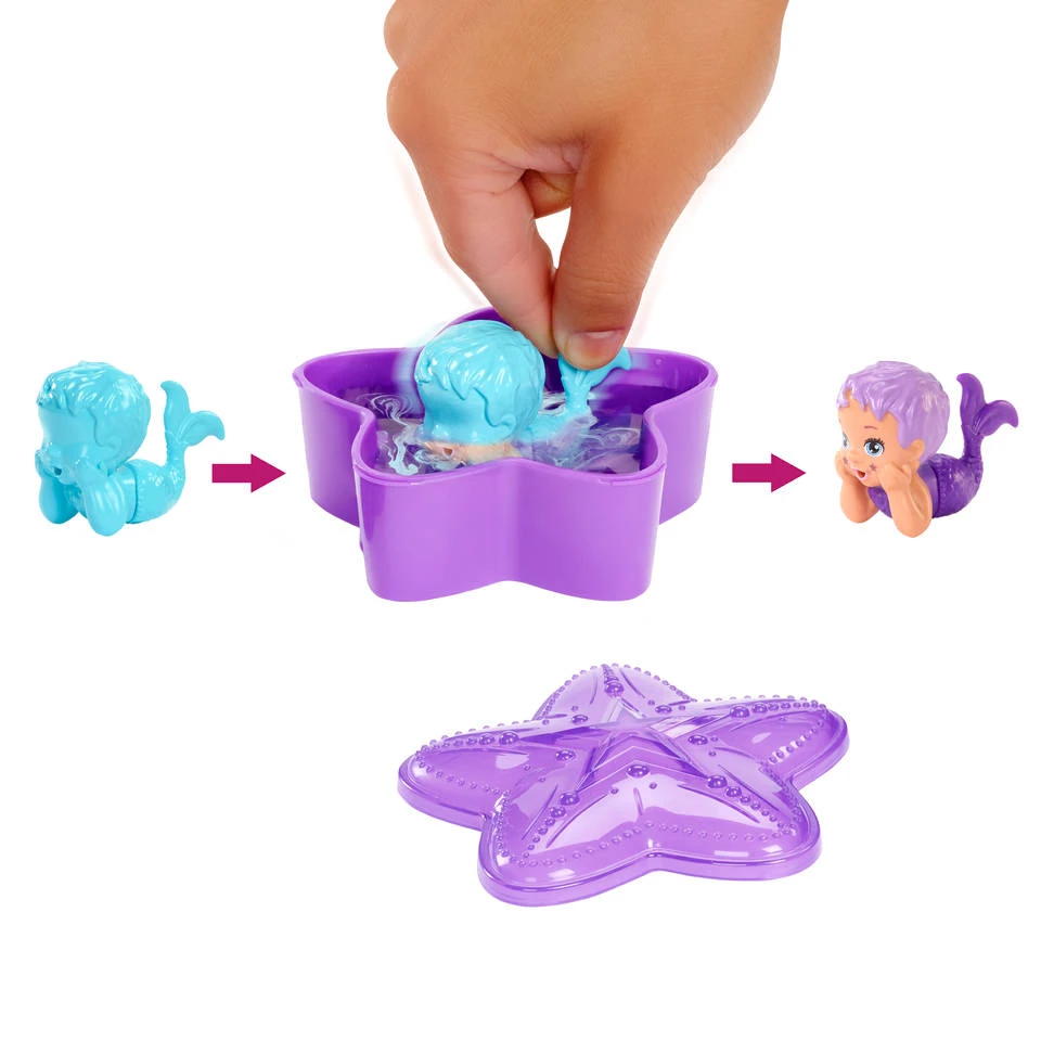 Barbie Color Reveal Regenboog Zeemeerminnen Baby's 7 Barbie Color Reveal Regenboog Zeemeerminnen Baby's - Afbeelding 5