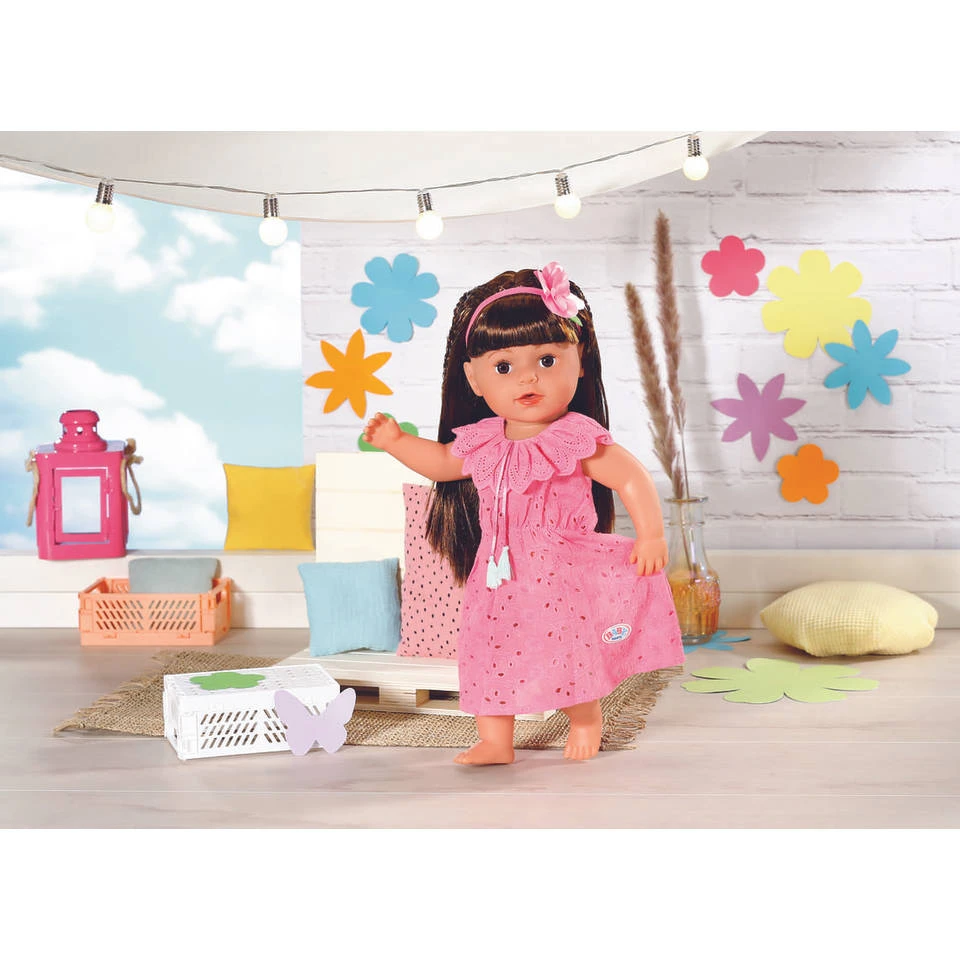 BABY Born Trendy Bloemenjurk - 43 Cm - Roze 4 BABY Born Trendy Bloemenjurk - 43 Cm - Roze - Afbeelding 2