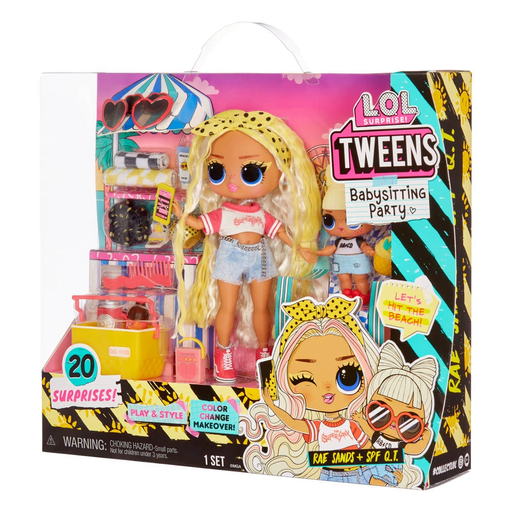 L.O.L. Surprise! Tweens Babysitting Party Rae Sands + SPF Q.T. Modepoppen Met 20 Verrassingen 8 L.O.L. Surprise! Tweens Babysitting Party Rae Sands + SPF Q.T. Modepoppen Met 20 Verrassingen - Afbeelding 6