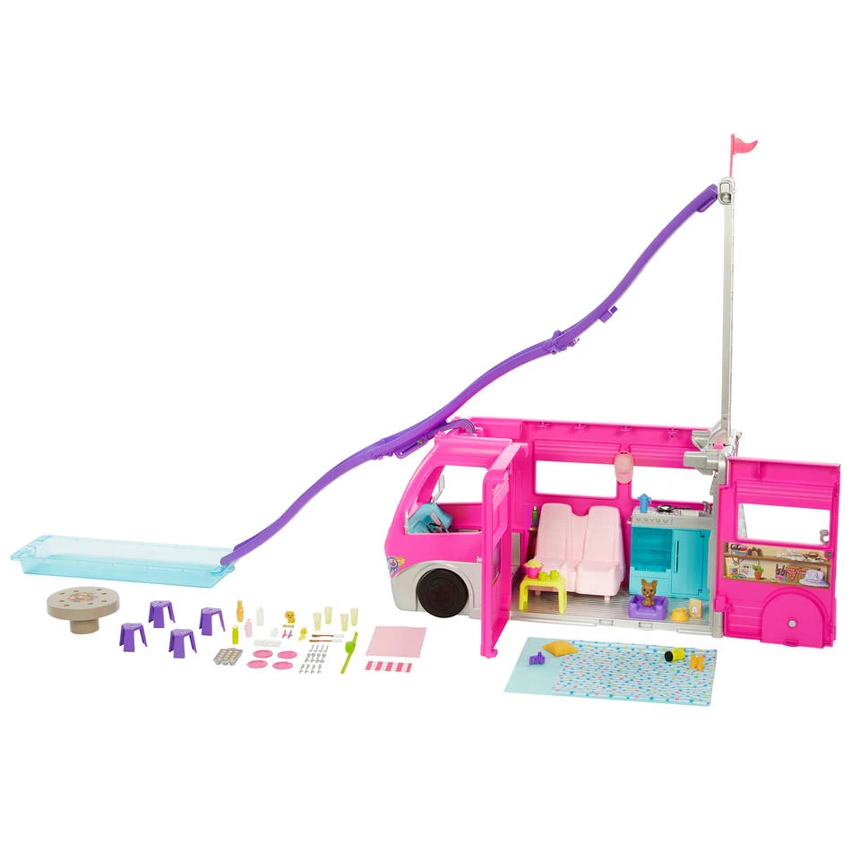 Barbie Droomcamper Met Zwembad En Accessoires 5 Barbie Droomcamper Met Zwembad En Accessoires - Afbeelding 3