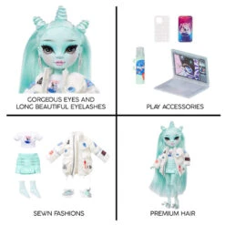 Rainbow High Shadow High Pop Zooey Electra -Knuffel Poppen Paradijs 1994721 f03ce30f