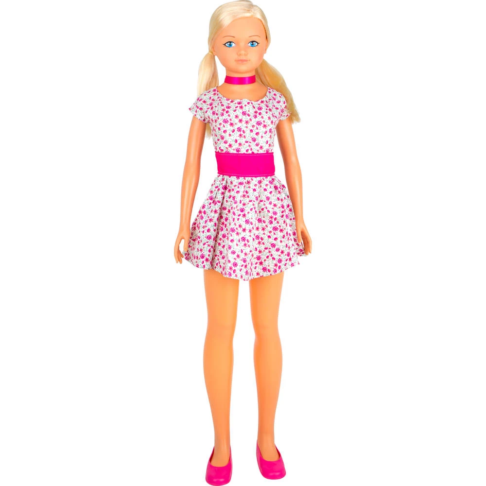 No Brand Pop Maria Met Bloemetjesjurk - 105 Cm 3 No Brand Pop Maria Met Bloemetjesjurk - 105 Cm