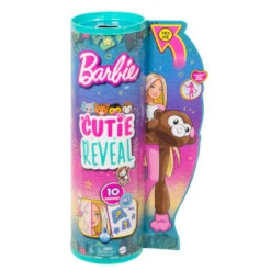 Barbie Cutie Reveal Jungle Aap Pop -Knuffel Poppen Paradijs 1996142 bec8ce37