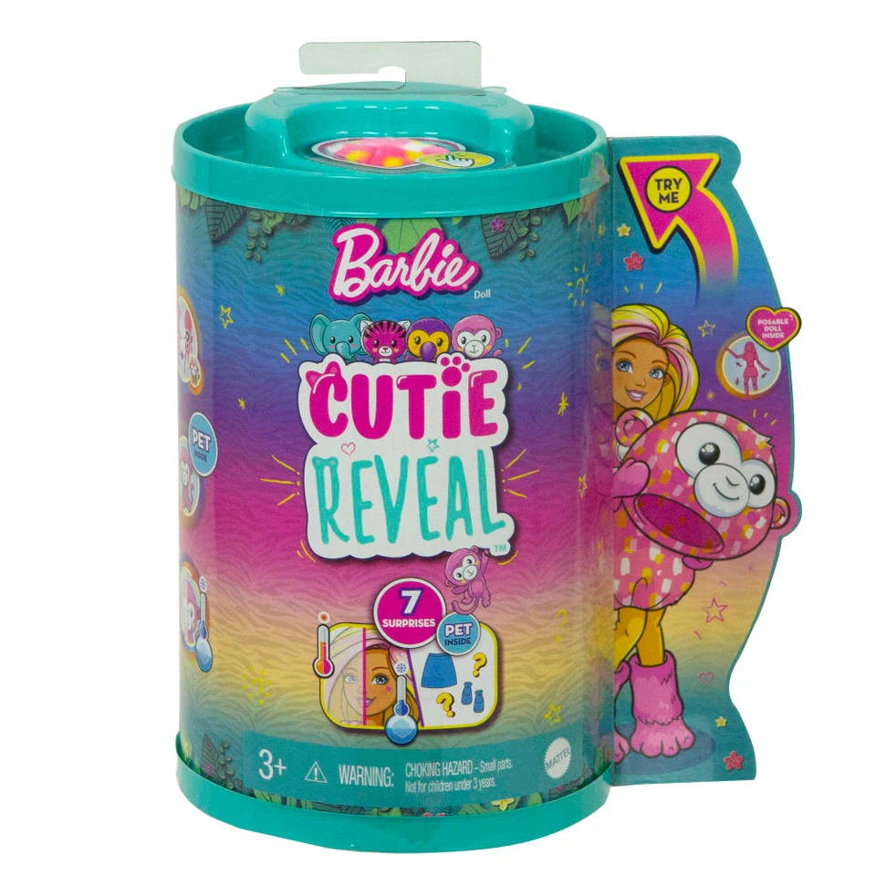 Barbie Cutie Reveal Chelsea Jungle Pop - Aap 8 Barbie Cutie Reveal Chelsea Jungle Pop - Aap - Afbeelding 6