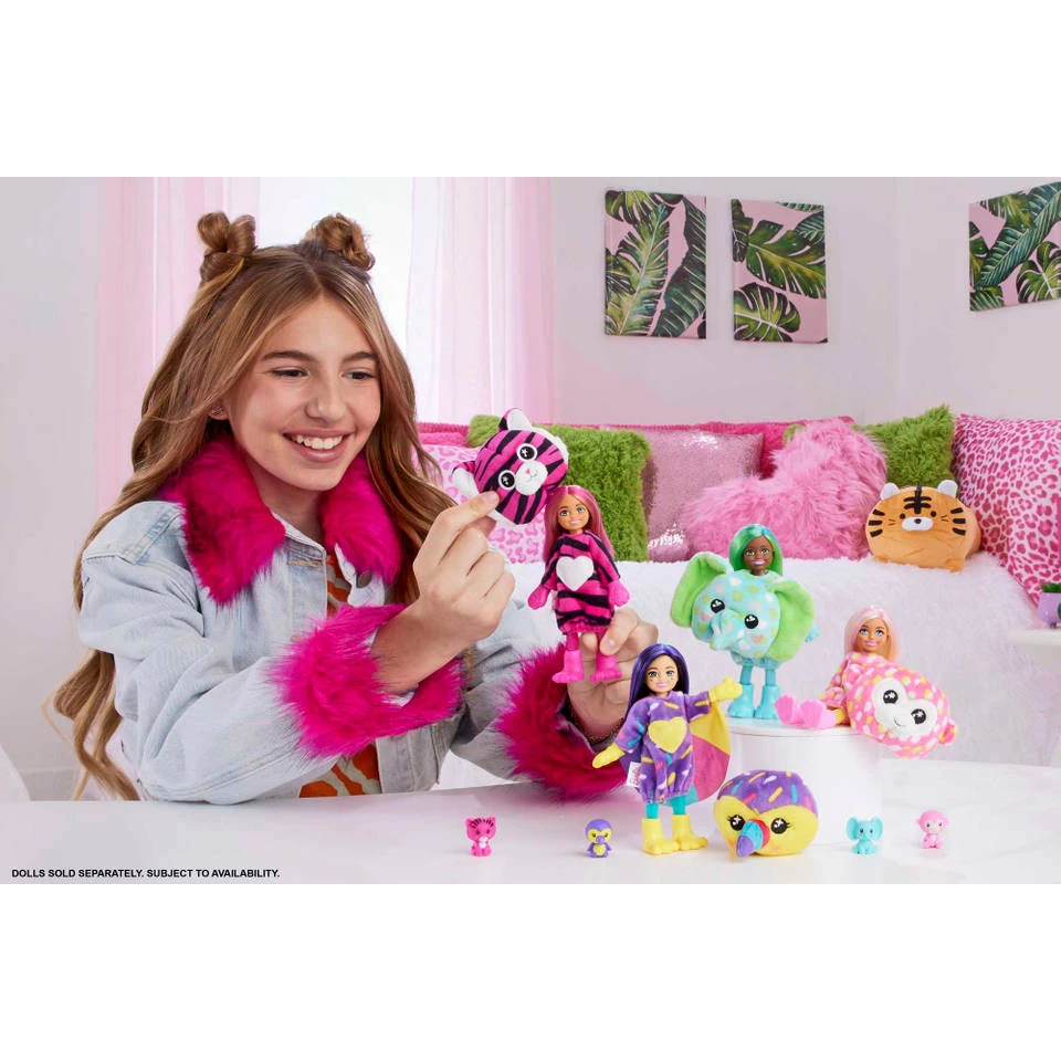 Barbie Cutie Reveal Chelsea Jungle Pop - Aap 4 Barbie Cutie Reveal Chelsea Jungle Pop - Aap - Afbeelding 2