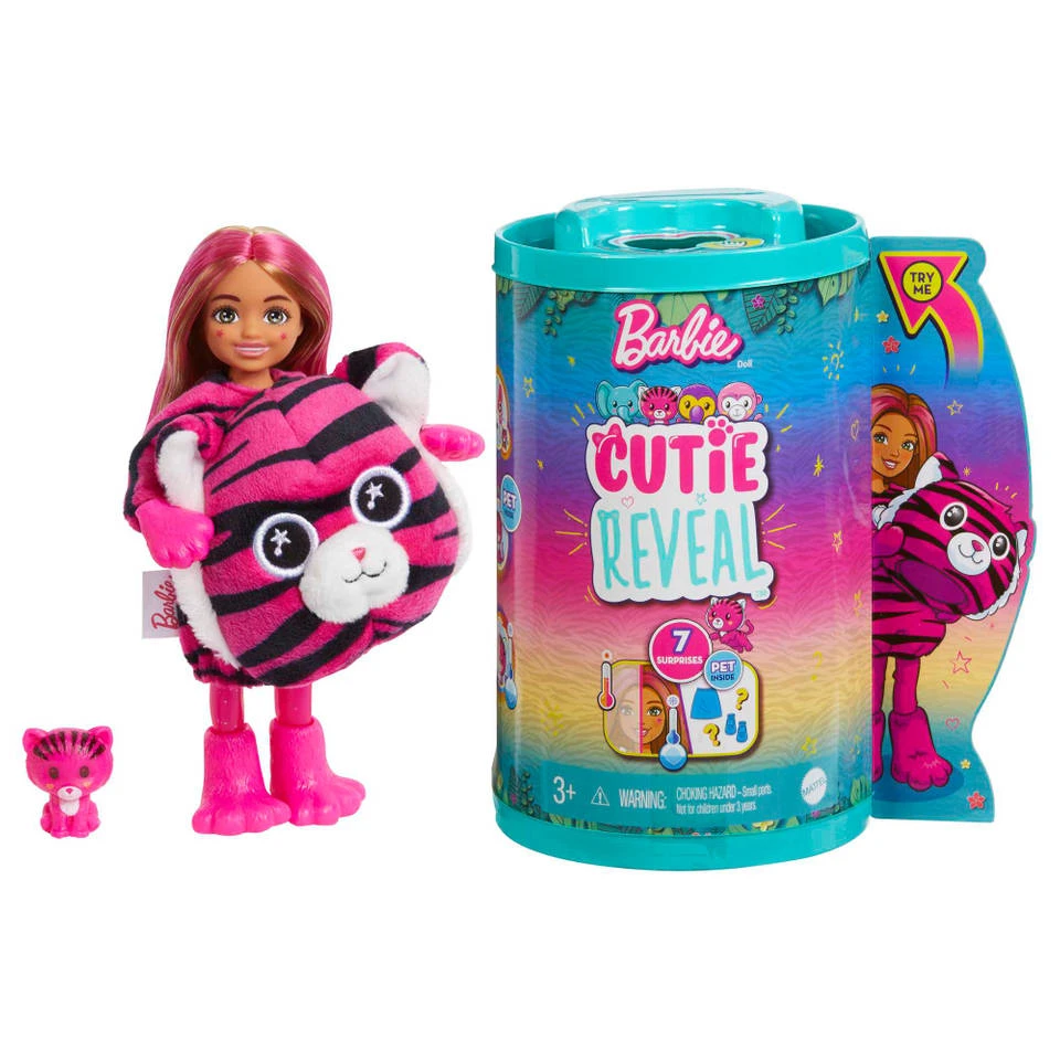 Barbie Cutie Reveal Jungle Tijger Pop Chelsea 3 Barbie Cutie Reveal Jungle Tijger Pop Chelsea
