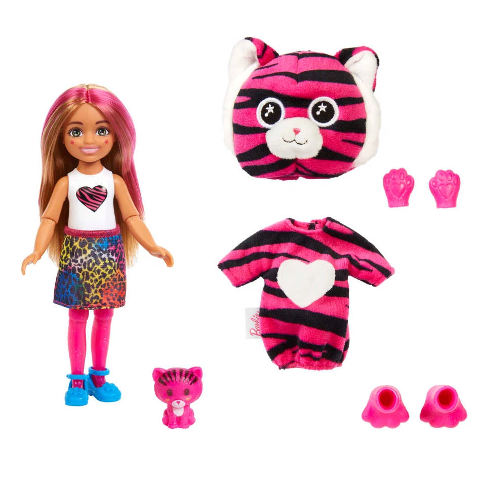 Barbie Cutie Reveal Jungle Tijger Pop Chelsea 5 Barbie Cutie Reveal Jungle Tijger Pop Chelsea - Afbeelding 3