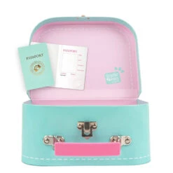 No Brand Studio Pets Koffertje Voor 16 Cm Knuffels - Turquoise -Knuffel Poppen Paradijs 1997221 33454964